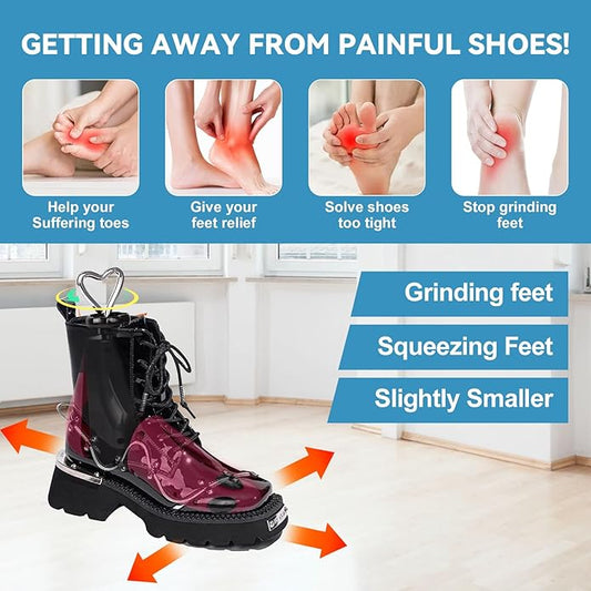 2 Pieces Shoe Stretcher Boot Stretcher, Adjustable Width and Length Shoe Expander Shoe Widener Stretcher Women Men