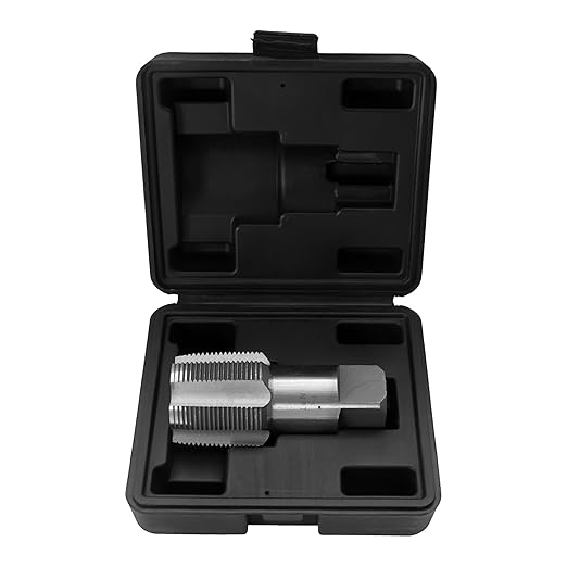 HFS(R)1-1/2" NPT Pipe Tap竊똂arbon Steel Pipe Threading Tools with Storage Case for Industrial/Plumbing/Auto Repair DIY Thread cutting tools