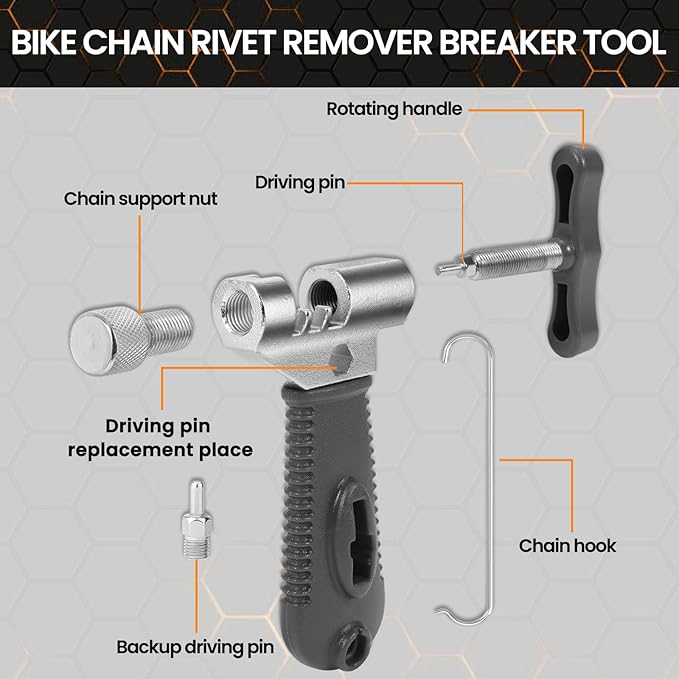 Oumers Bike Chain Repair Tools Set, Bicycle Chain Break Tool, Master Link Pliers, Bike Wear Checker Indicator Opener Closer Remover Pliers
