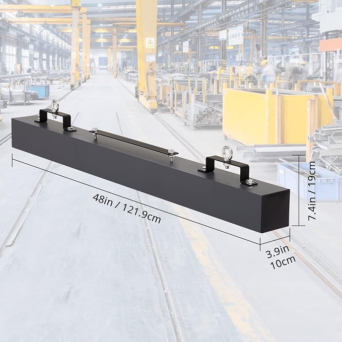 Magnetic Sweeper 48 in Hanging Magnet Sweeper 120 LBS Nail Magnet Hang Type Magnet Sweeper Magnetic Nail Sweeper Magnetic Sweepers fits Forklift