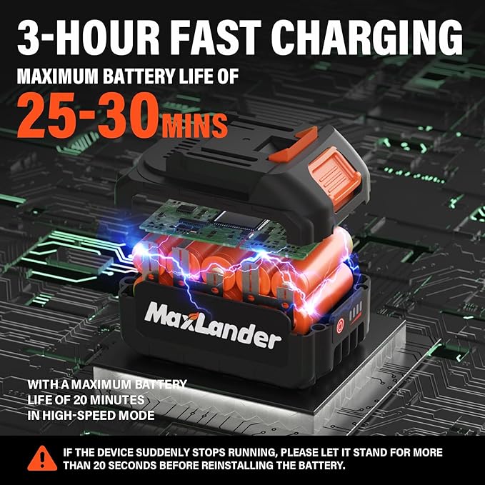 8 Inch Cordless Pole Saws, 20V Electric Pole Saw for Tree Trimming with 2 x 3.0Ah Battery & Charger, 16ft/s Cutting Speed Auto Oiling Multi-Angle Pole Chainsaw,15-Feet Maximum Adjustable Reach