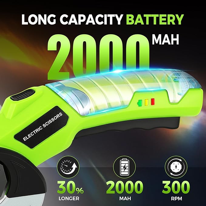 Cordless Cardboard Cutter with Safety Lock & LED ??4V Rechargeable, Extra Blade Included, Electric Box Cutter for Cardboard, Fabric Rotary Cutter for Wrapping Paper, Carpet & Leather