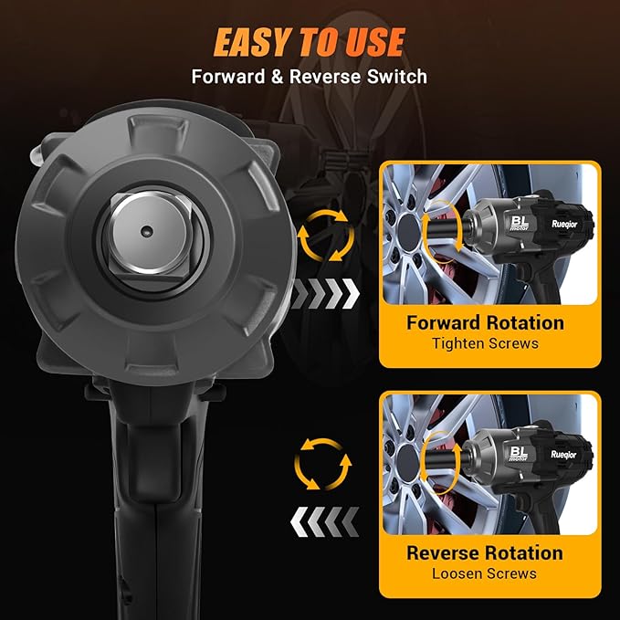 Cordless Impact Wrench 3/4" for DeWalt 20V MAX Battery, Impact Wrench 1700FT-LBS(2300N.m) High Torque Brushless Electric Impact, with 3 Speed Modes Power Impact Driver