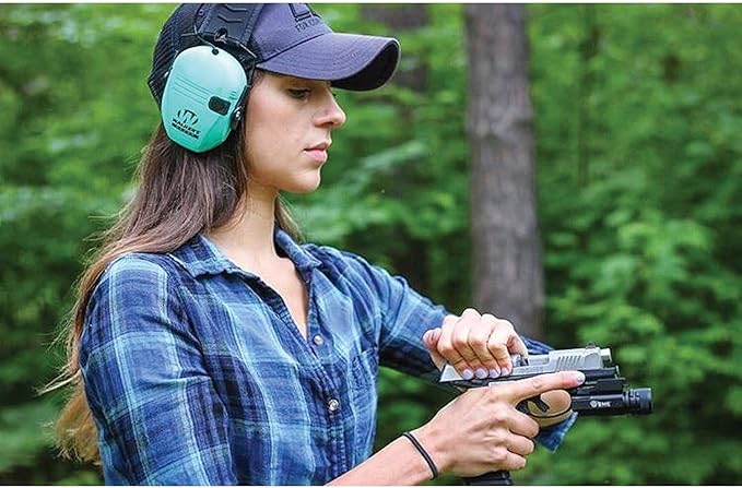 Walker's Razor Slim Ultra Low Profile Compact Design Adjustable Range Shooting Hunting Hearing Protection Electronic Earmuffs