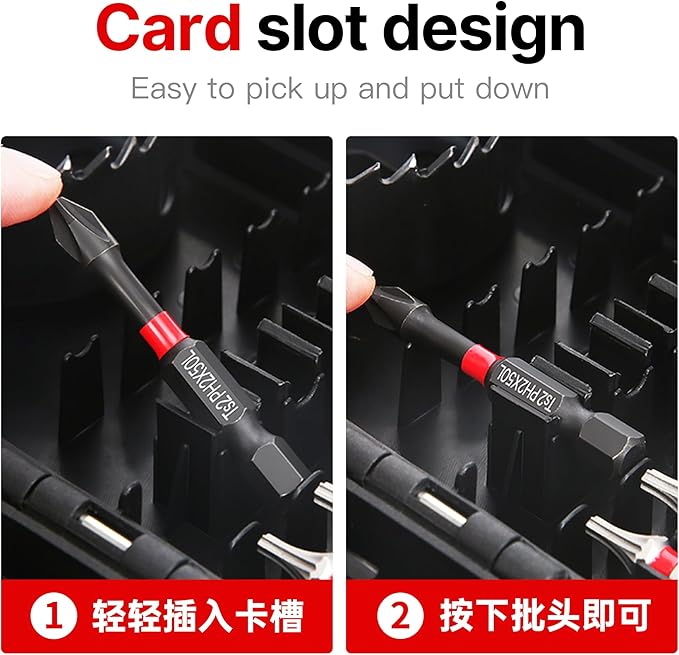 HUHAO Magnetic Nut Driver Set 27PCS, PH2 Impact Driver Bit Set, Deep Nut Drivers for Impact Drill,Extension Rod, Hole Opener, Nut Driver with Case