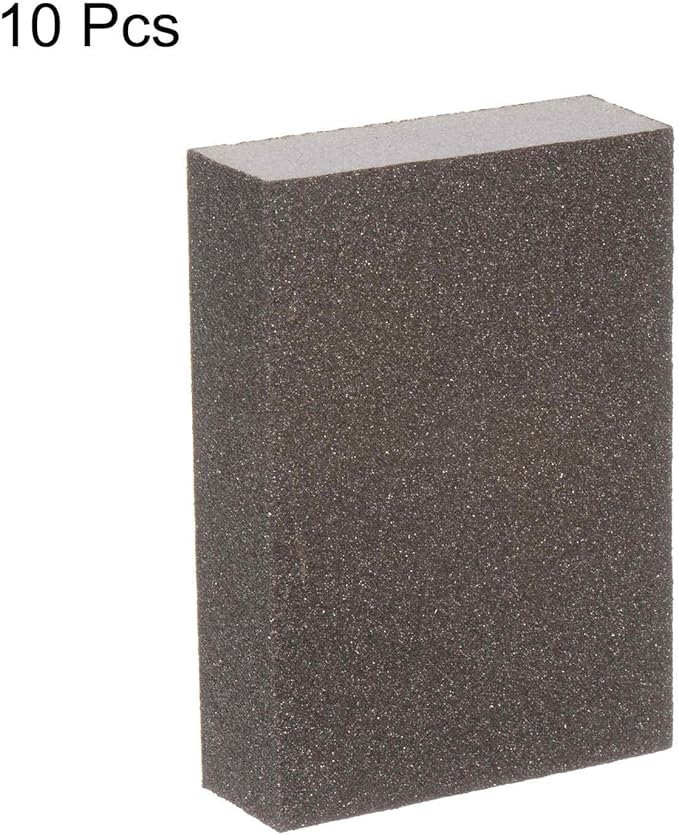 HARFINGTON 10pcs Medium Grit Sanding Sponge Blocks 180-240 Grit Foam Sanding Block for Polishing Kitchen Metal Wood Drywall, 100x70x25mm