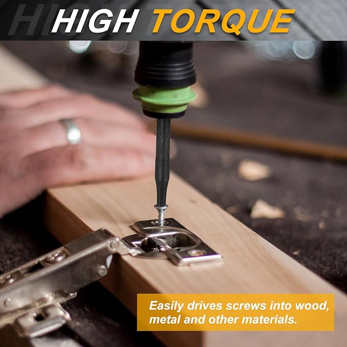 HARFINGTON 5pcs T20 Torx Head Impact Screwdriver Bits 1/4" Hex Shank 3" (75mm) Long Magnetic No Hole Tamper Proof 6 Point Star Screw Driver Drill Bits Phosphate S2 Steel Power Tools