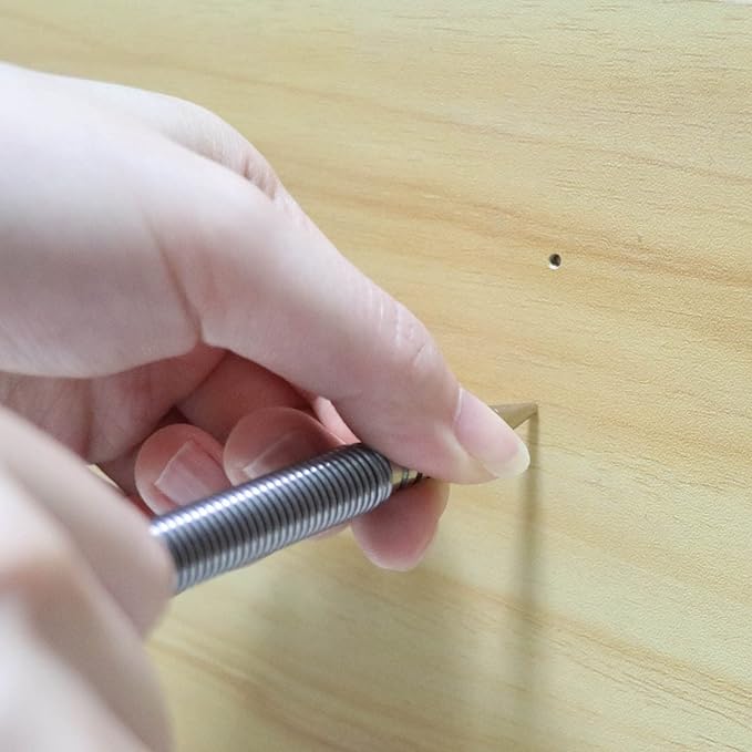 Dual Head Nail Setter, Hammerless 1/32?? 1/16??Spring Nail Set, 3500 PSI Striking Force Counter Punch