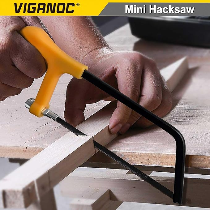 6-inch Mini Hacksaw Frame- 150 mm Cutting Hand Saw with Bi-metal Blade