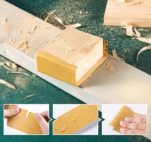 S SATC 600 Grit PSA Longboard Sandpaper 20 Yard Long Continuous Roll, 2-3/4" Wide Self Adhesive Stickyback Sanding Sheets for Automotive, Hand Sanding Blocks,Woodworking, Metal, Plastic