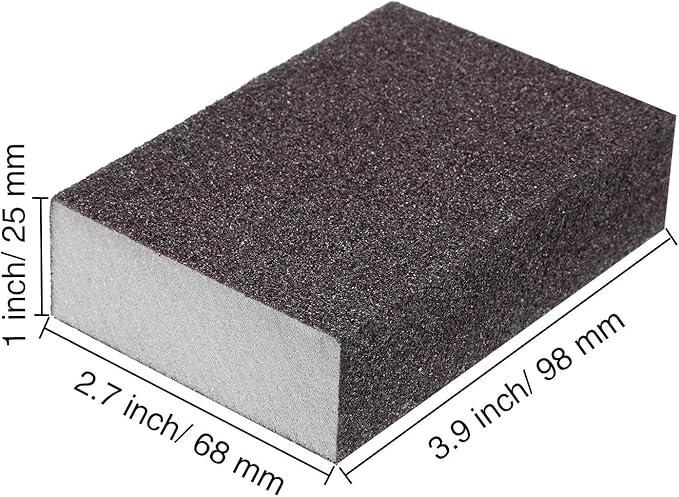 Sanding Sponge, Sanding Blocks, Washable and Reusable Sand Sponge Kit, 8 Pieces (Medium Grade)