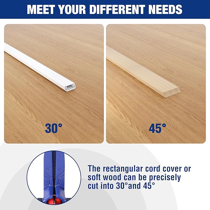 WORKPRO PEX Cutter, Hose Cutter with 1/8"-1-5/8" Cutting Capacity, specific angle(30째, 45째) for cutting rectangular cord cover, Tubing Cutter for PPR, PE, PP, Suitable for Home and Plumbing Repairs