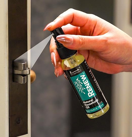 H흲MPURE짰 Renew Natural Household Oil Northern Pine Scent - Eco-Conscious All-Purpose Lubricant Spray for Doors, Hinges & Locks - Natural Penetrating Oil for Smooth, Long-Lasting Lubrication