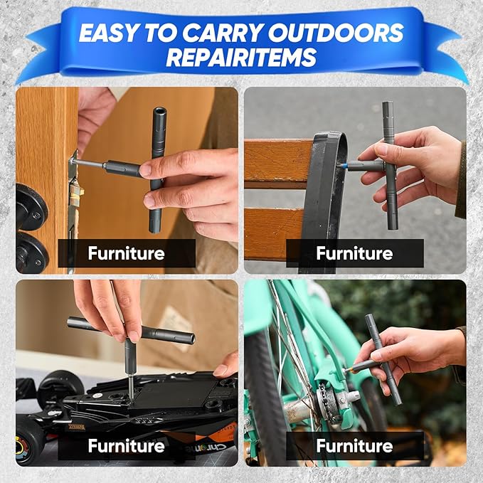 Saker 42-in-1 Magnetic Screwdriver Set for Father?셲 Day Gift, Screwdriver Set with T Handle & Storage Case, for Men Gift, Furniture, Computer, Bicycle, and DIY Grey