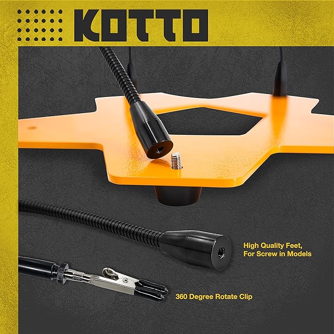 KOTTO Third Hand Professional Soldering Stand Tool PCB Holder Five Arms Helping Hands Crafts Jewelry Hobby Workshop Helping Station Non-Slip Steel Weighted Base for PCB Electronics Wires