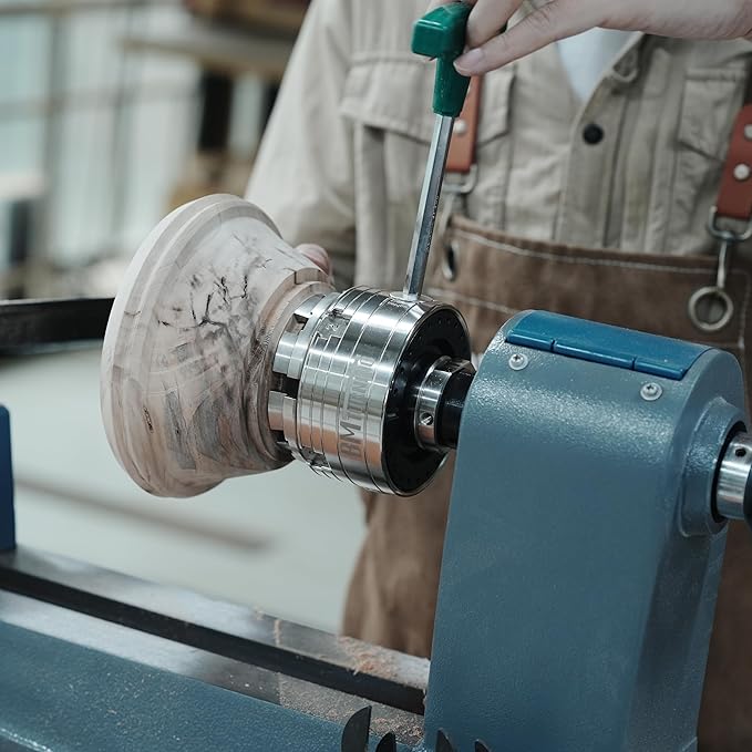 BMT-JS70N 70mm Dovetail Jaws for Woodturning Lathe Chucks, Extended and reverse dovetails handle both bowls and spindle workpieces, Compatible with Super NOVA 2, G3.