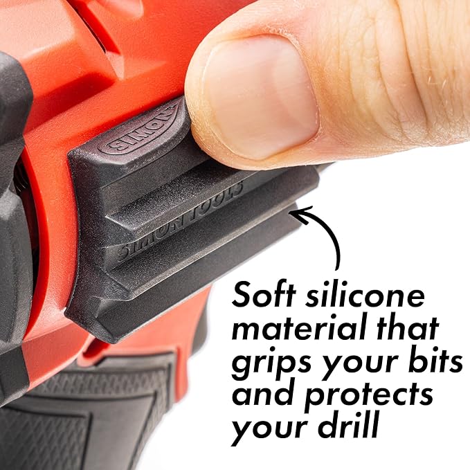 Magnetic Bit Holder for Impact Drivers and Drills - Super Strong Adhesive - Drill Accessory That Fits Most drills: Dewalt, Makita, Klein, Bosch and Milwaukee Bit Holder