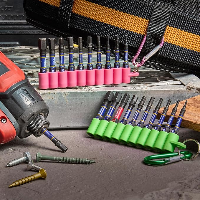Impact Hex Screwdriver Bits Set, 20 Pieces 2?쒶agnetic Metric & SAE S2 Steel Multi Hex Driver Bits with Soft Hanging Strips