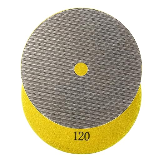 7 Inch Electroplated Diamond Grinding/Polishing Pads Sanding Granite Concrete Glass Metal Stone Grinding Disc(grit 120-1pc)
