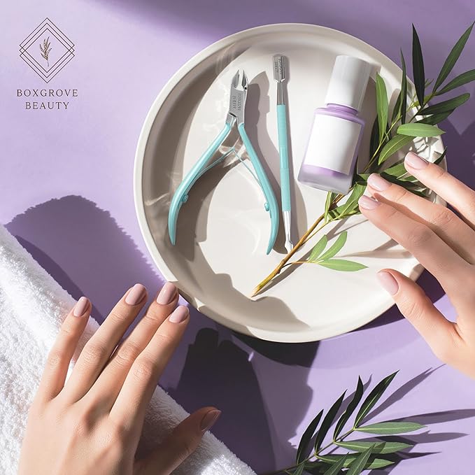 Professional Cuticle Cutter & Pusher Trimmer Manicure Tools with Double Spring ??Perfect Nail Care Tool for Manicure & Pedicure Beauty at Home/Spa/Saloon