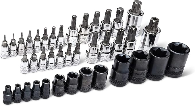 GEARWRENCH 49 Piece 1/4", 3/8", 1/2" Drive Torx Bit Socket Master Set - 89087