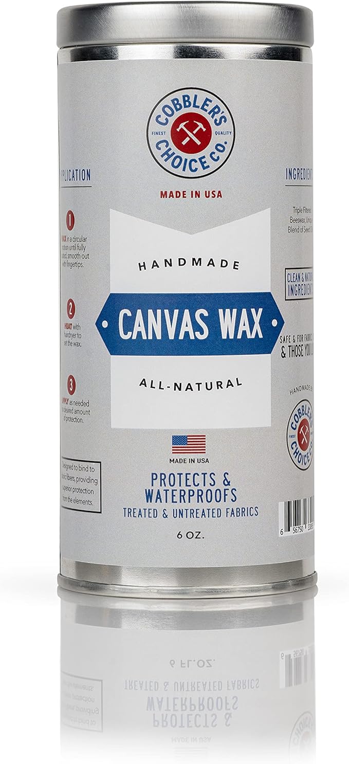Cobbler's Choice Canvas Wax - Protects Textiles from Wind, Water, and the Elements!