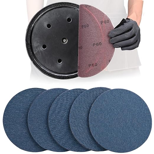 9 Inch Premium Ceramic Mesh Sanding Disc 60 Grit, 25 Pack Round Hook and Loop Mesh Anti-Clogging Drywall Sandpaper Disc Dust Free for Drywall Sander