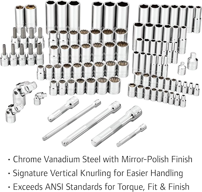 Ingersoll Rand 205 Pc. SAE/Metric Master Mechanics Tool Set- 752022