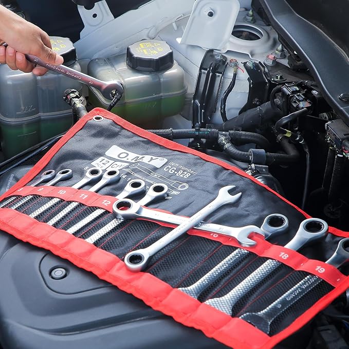 Hantinstom 12pcs Wrench Set ??Versatile Ratchet Wrenches Set for Efficient Automotive Repairs - Professional Grade Combination Wrench Set