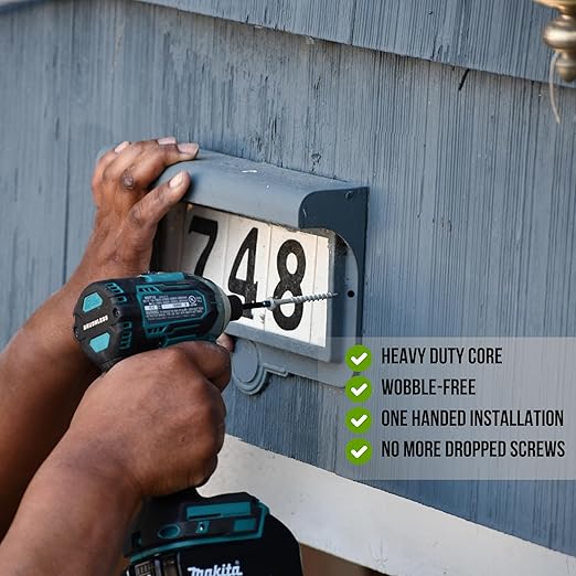 VVelocity Long Length Exterior 5 Inch Wood Screws - T25 Torx Bits (Size #12) ??Rust Resistant Long Wood Screw Set with Stick Tight Hexstix Driver Bit (50 Count)
