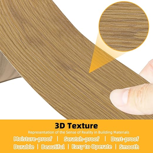 GSCIT Club Wood Grain Repair Tape, 15.7 inch X 25ft Self Adhesive Oak Grain Repair Patch for Tables, Chairs, Baseboards, Doors, Windows, Floors, Handicraft DIY.