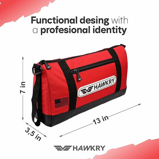 HAWKRY Oxford Waterproof Tool Bag ??Small Tool Bag and Tool Pouch, Fishing Bag, Travel Pouch, Compact, Durable Small Travel Bag, Multipurpose Tool Bags for Men for Work, Fishing and Travel
