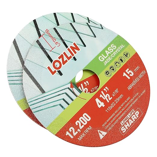 3-Pack 4.5" Diamond Multi-Purpose Saw Blades - Heavy Duty Angle Grinder Discs for Cutting Marble/Quartz/Stone/Tile/Metal/Plastic (Nano-Diamond, 3)