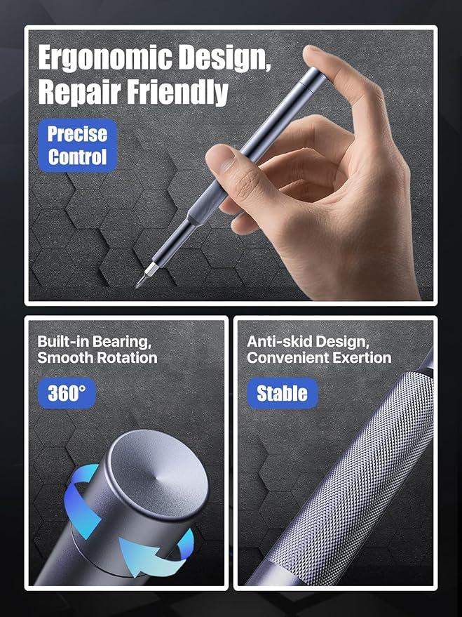 37-in-1 Mini Precision Screwdriver Set,Magnetic Trox Screw Driver Set with T2 T5 T6 T8, Small Repair Tool Kit for iPhone,Computer,Xbox,Watch, Laptop, Macbook,Ring Doorbell, Eyeglass, PS4,PS5