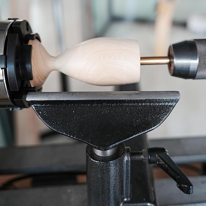 Integrated 6" Tool Rest with 1"(25.4mm) Post with Length 80mm for WoodTurning Lathes.
