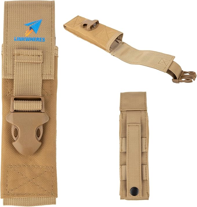 Folding Saw Storage Pouch, Compatible with 7-8 Inch Hand Saws and Pruning Saws, Made of 1680D Nylon Oxford Fabric, Brown Color for Easy Outdoor Carry