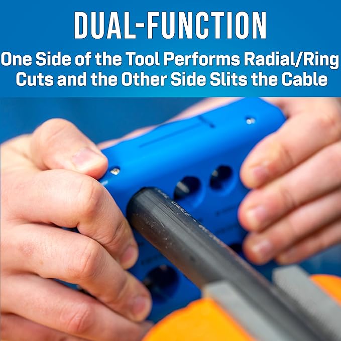 Jonard Tools MS-836 Mid Span Slit & Ring Tool for RocketRibbon짰 Cable (11.6 mm-22.6 mm)