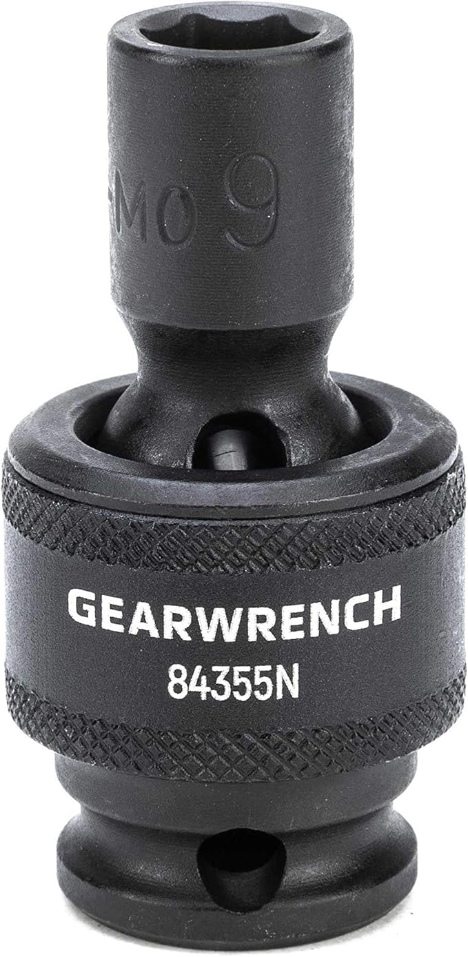 GEARWRENCH 15 Piece 3/8inch Drive 6 Point Universal Impact Socket Set, Metric - 84918N (Pack of 6)