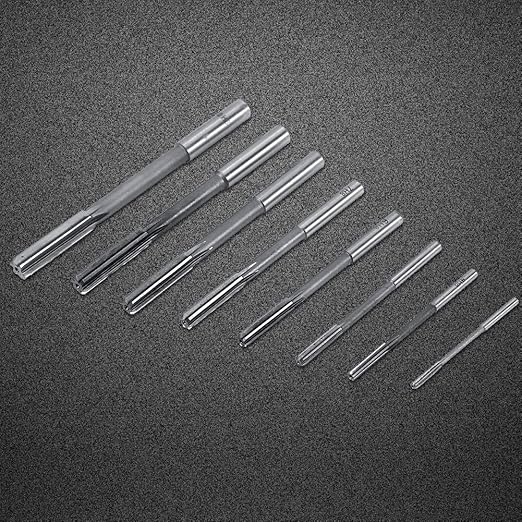 8pcs H8 Metric Machine Reamer Sets Tool Chucking Reamer Set Straight Flute Milling Cutter 3mm 4mm 5mm 6mm 7mm 8mm 9mm 10mm