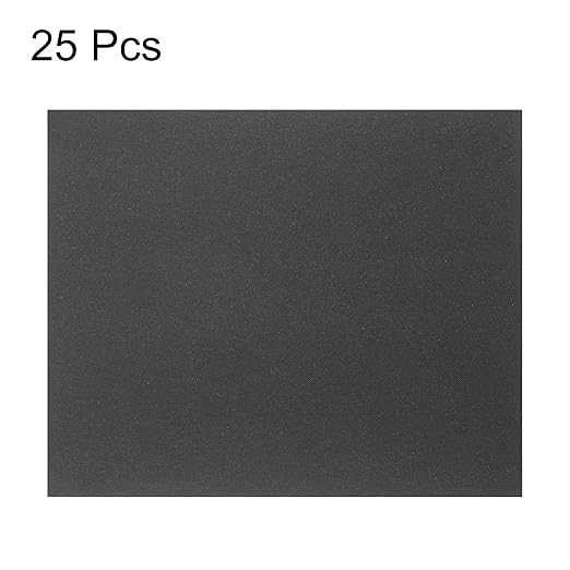 HARFINGTON 25pcs Sandpaper 400 Grit 9 x 11 Inch C-Weight Backing Silicon Carbide Abrasive Wet Dry Sanding Sheets for Wood Finishing, Metal Sanding, Automotive Polishing