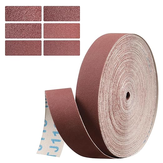 400 Grit Continuous Sandpaper Roll,1" x 32.16 Feet Emery Cloth Roll for Metalworking, Home Improvement, Sanding Automotive Plumbing