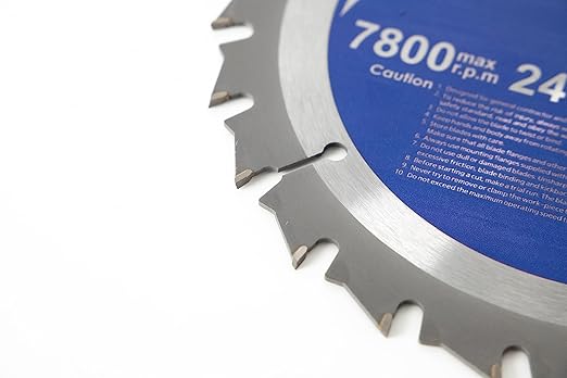 Steel Force WC7224 7-1/4 Inch 24T with 5/8 Inch Arbor TCT Circular Saw Blade for Wood Cutting (24T)