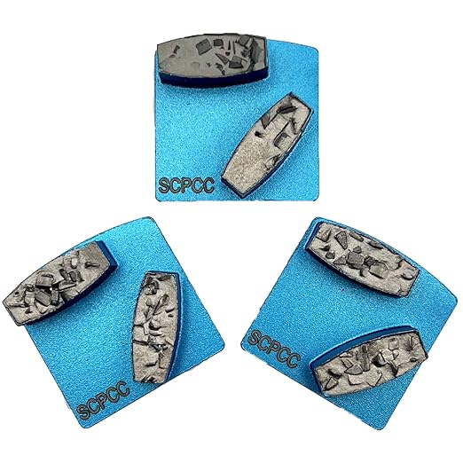 EDiamondTools Scanmaskin Diamond Grinding Discs, Set of 3, Crushed Chip PCDs
