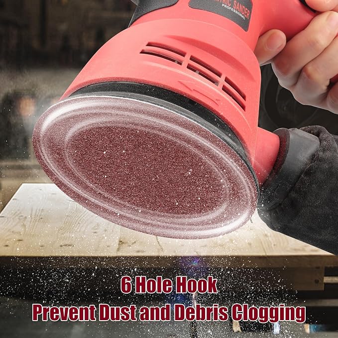 100 PCS 6 Inch Sanding Discs 400 Grit Hook and Loop Sandpaper, Round Orbital Sand Paper Discs for Sander