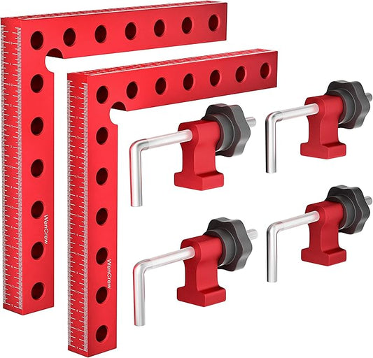 90 Degree Positioning Squares Right Angle Clamps, Clamping Squares for Woodworking Cabinet Clamp Corner Clamps Aluminum Alloy L Type Carpenter Tool for Cabinets, Picture Frame 7.1inch
