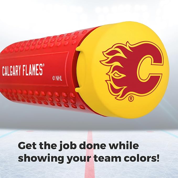 MEGAPRO짰 NHL짰 Team Edition Multi-bit Screwdriver | Officially Licensed NHL짰 Gear | Durable, Ergonomic, Pro-Grade Screwdriver (Calgary Flames짰)