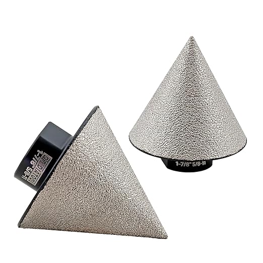 DT-DIATOOL Diamond Beveling Chamfer Bit 1-7/8 Inch, 2-Pack for Tile Porcelain Ceramic Granite Marble Existing Holes Enlarging Polishing Shaping Trimming Repairing