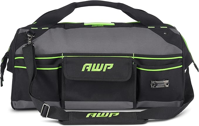 AWP Tool Bags, Premium Tool Bag, Black, Durable Tool Tote, for Professionals and Contractors