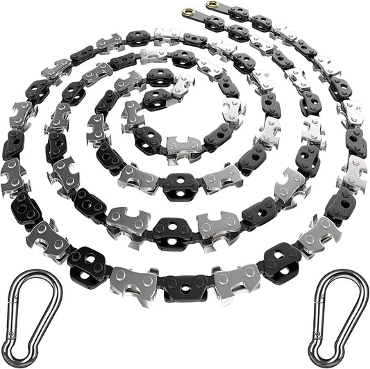 High Limb Rope Saw 53 In Chain Only - Zero Effort 360 Rope Chain Saw - Sharp Manual Tree Limb Cutter - Hand Chainsaw - Fast and Easy Pocket Chainsaw