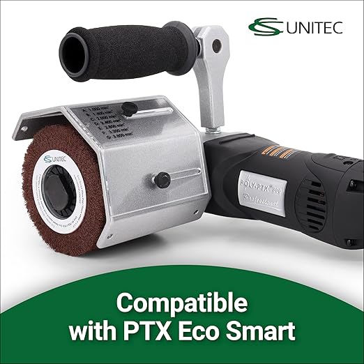 CS Unitec | PTX Fleece Nonwoven Wheel | 400 Grit Metal & Wood Grinder Polisher Tool Wheel Attachment | 4" Diameter x 2" Wide (Pack of 2)